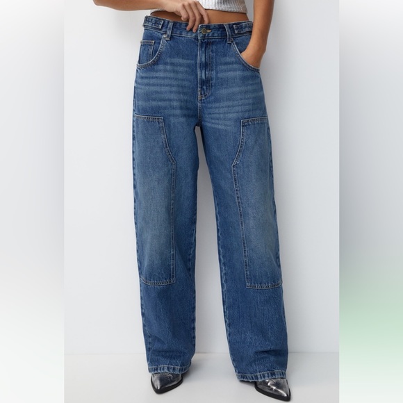 Pull & Bear Baggy carpenter jeans size 4 - Picture 2 of 3